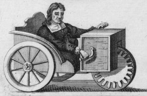 Rollstuhl mit Handkurbelantrieb, Stefan Frafler, 1655