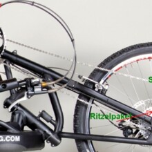 Schaltungskomponente am Handbike