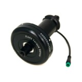 Der DAPU Troque-Sensor misst auf der linken Seite die Kraft der Kette auf das Tretlager. DAPU Torque-Sensor