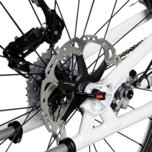 Shimano ICE Scheibenbremse an Schmicking Race Handbike Shimano ICE Scheibenbremse